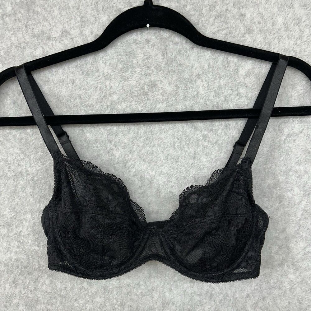 Women’s Calvin Klein Sexy Lingerie Black Lace Bra 32C